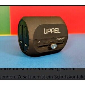 All-In-One Travel Adapter & Charger Dual USB useable in 150 Countries ,BLACK